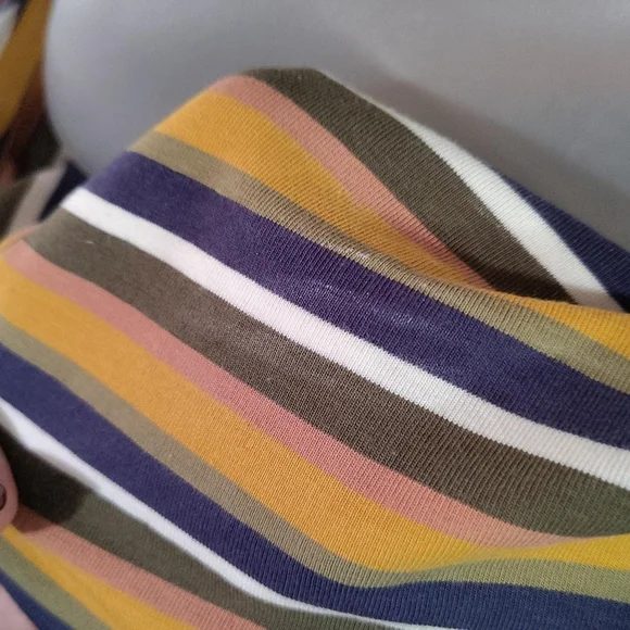 NWT cotton on striped multi-coloured tube top Size medium - Picture 2 of 3